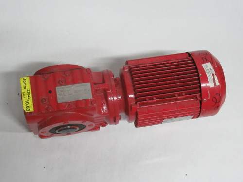 Sew-Eurodrive 3HP 1730RPM 330/575V TEFC C/W Gear Reducer 10.03:1 Ratio USED