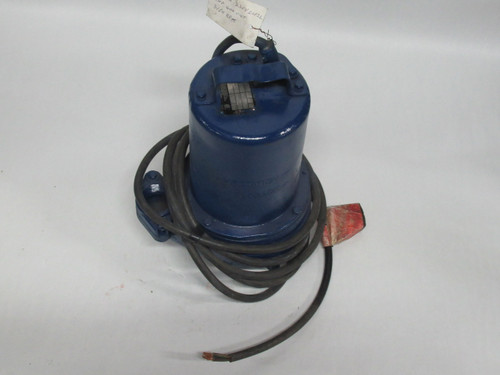 Barnes 2SEV2052L Submersible Sewage Ejector Pump 2HP 600V 3450RPM USED