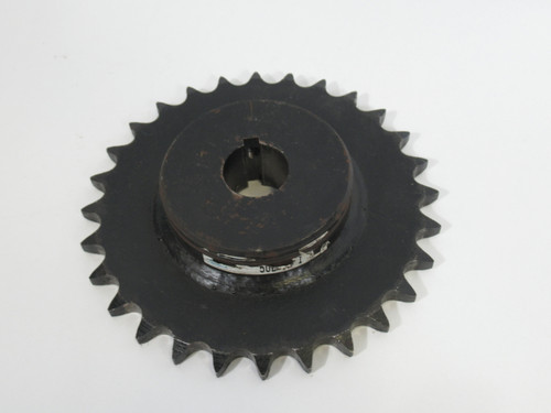 Tsubaki H50B28F-1 Roller Chain Sprocket 1" Bore 28T 50Ch 5/8" CP *Rust* USED