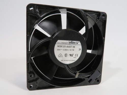 Papst EBM W2K121-AA01-39 Axial Fan 230V 50/60Hz 18/17W USED