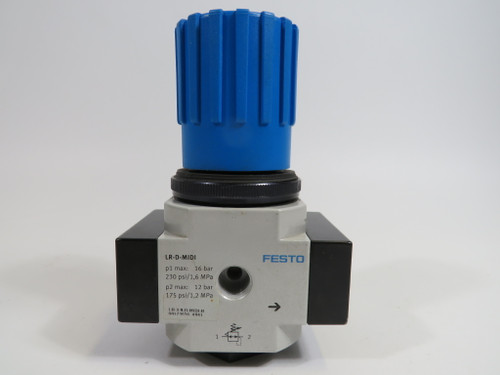 Festo 173656 LR-3/8-D-MIDI-NPT Pressure Regulator 3/8 NPT Port No Gauge USED
