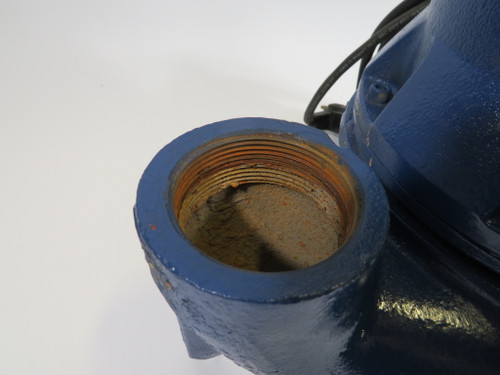 Liberty Pumps LE51M Sewage Pump 2" Inlet/Outlet w/ Float Switch COS DMG USED