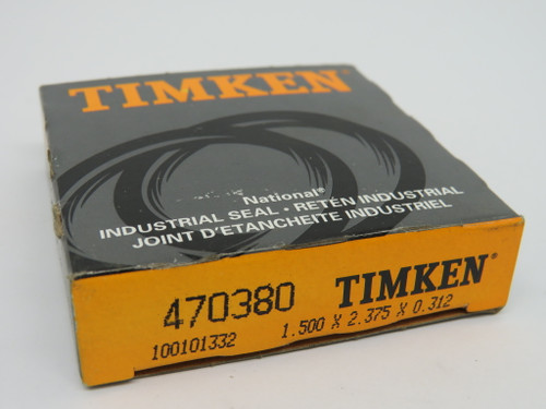 Timken/National 470380 Oil Seal 1.500" ID 2.375" ID 0.312" W ! NEW !