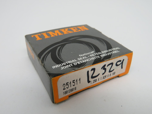 Timken/National 251511 Oil Seal 1.250" ID 1.625" OD 0.188" W ! NEW !
