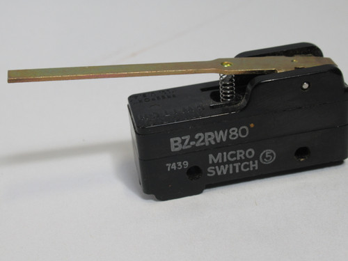 Microswitch BZ-2RW80 Limit Switch 15A@125/250/480VAC 1/2A@125VDC USED
