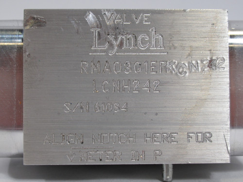 Lynch RMA03G1EPKCN242 Aluminum Manifold for T-13A Cartridge USED