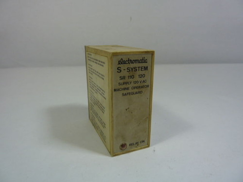 Electromatic SR-110-120 Safety Relay 120V 45-65Hz 10A USED