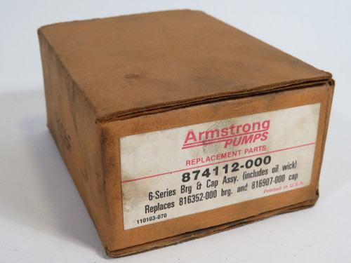 Armstrong 874112-000 Bearing Assembly #6 MISSING CAP AND FILTER ! NEW !