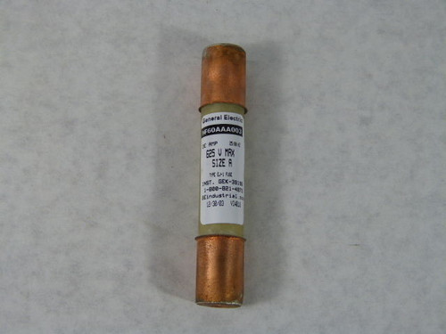 General Electric 9F60AAA003 Type EJ1 Fuse 3Eamp Size A USED