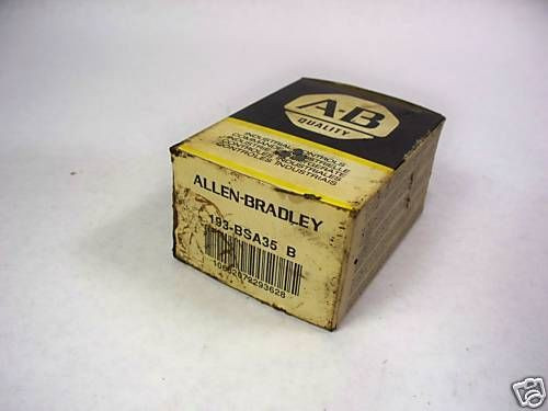 Allen-Bradley 193-BSA35 Bimetallic Overload Relay ! NEW !