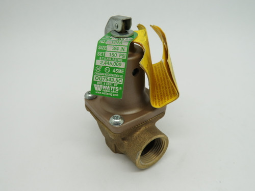 Watts 174A-150-CAN-3/4 Relief Valve 3/4" NPT 150psi 0274447 SHELF WEAR ! NEW !