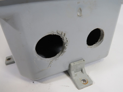 Scepter JB664 077697 PVC Junction Box 6x6x4" 2 Knock-Outs COSMETIC DMG USED