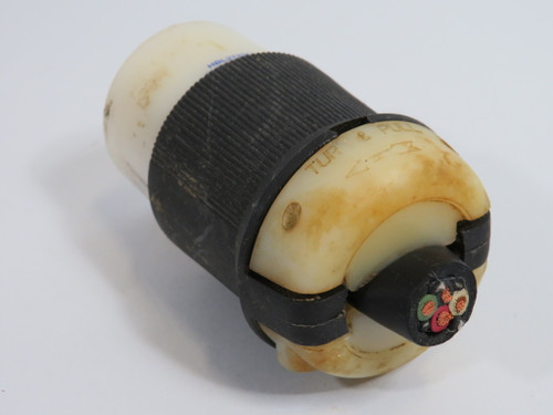 Hubbell HBL2723CN Connector 30A 250V 4W 3P L15-30R COSMETIC DAMAGE USED