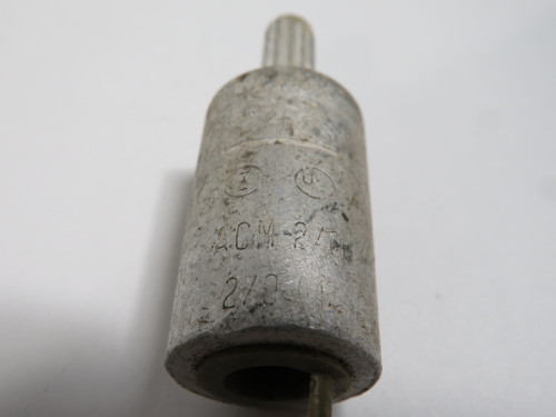 Generic ACM-2/0 Aluminum Compression Pigtail Adapter 2/0 AWG C/W Cover USED