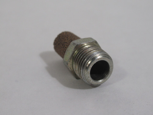 ARO 20312-1 Muffler 1/8" Port 1-1/8" Length 7/16" Hex USED