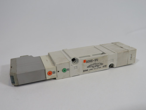 SMC SV2400-5FU Solenoid Valve 24VDC 0.2-0.7MPa No Screws USED