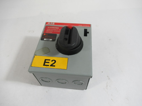 ABB NF161-3PB6C Non-Fusible Disconnect Switch 16A 3-Pole MISSING PARTS ! NOP !