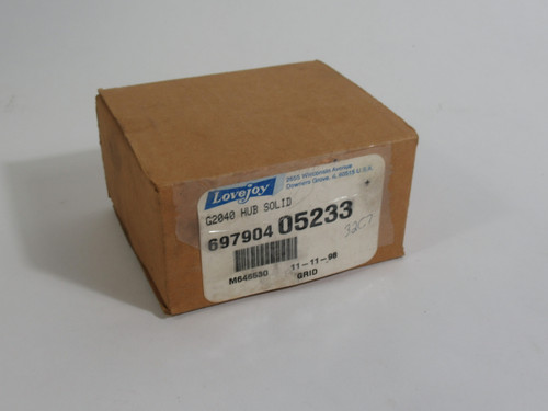 Lovejoy 69790405233 Grid Coupling Hub 2"LTB 1-5/8"B 3"OD SHELF WEAR ! NEW !