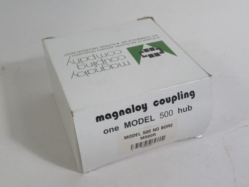 Magnaloy M500R Jaw Coupling Hub NO BORE 4"OD 1800RPM Max ! NEW !