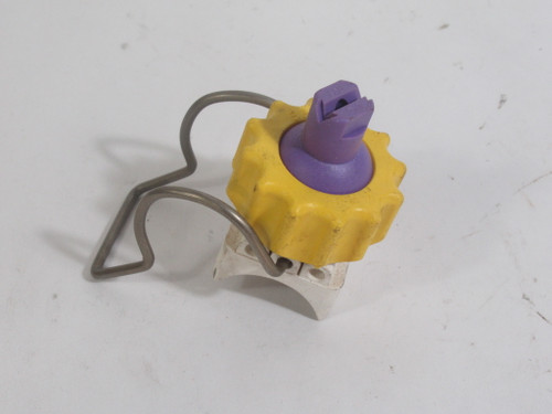 Bex 1KBF6530 K-Ball Clip On Spray Nozzle Flat Fan 65 Degree Angle 40psi USED