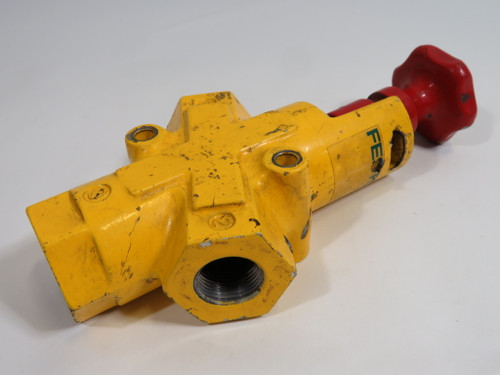 Festo HE-N/34-LO 197131 On Off Valve 3/4" NPT COSMETIC DAMAGE USED
