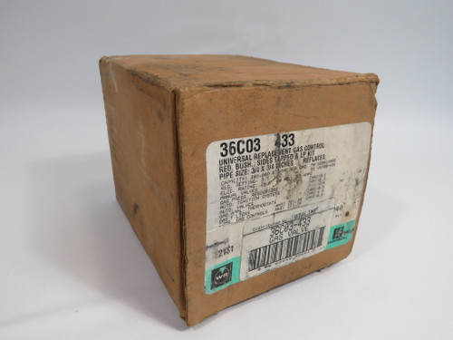 Emerson White-Rodgers 36C03-433 Gas Valve 3/4" 24V 60Hz 0.23A 1/2pci ! NEW !