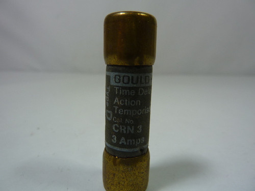 Gould CRN-3 Time Delay Fuse 3A 250V USED