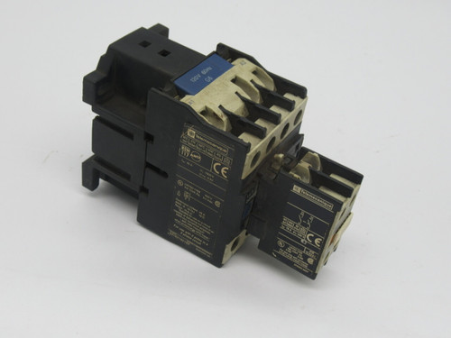 Telemecanique LC1-D25008-G6 Contactor 120V 60Hz 40A C/W LA1DN20 690V 10A USED