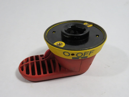 ABB OHY65J6 Disconnect Switch Pistol Handle Yellow/Red 65mm USED