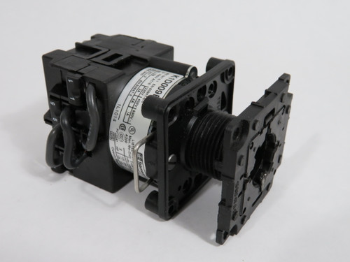 Telemecanique K1D009B Cam Switch Body w/ Base Plate 22mm *Cosmetic Dmg* USED