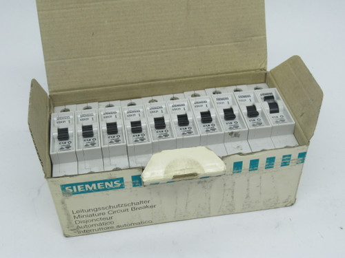 Siemens 5SX2115-7 Circuit Breaker 1Pole 1.6A 230/400VAC Lot of 10 NEW