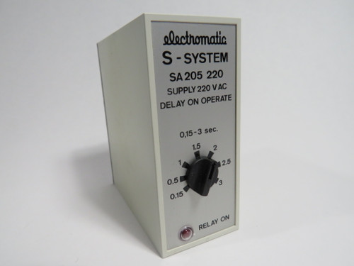 Electromatic SA2052203S Delay On Timer 0.15-3s 220V 11-Pin NOP