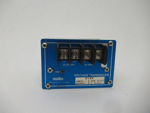 Wodex V13X Voltage Transducer Input 0-600VAC Output 0-2VDC USED