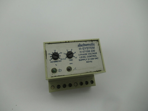 Electromatic H471-156-220 H-System Control Relay 3x220VAC 60HZ *Shelf Wear* NOP