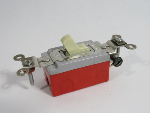 Hubbell HBL1221I Ivory Toggle Switch 20A 120-277V 1 Pole NOP