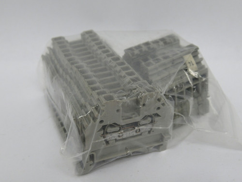 Wago 280-101 Grey Terminal Block 600/750V 2.5mm2 15A Lot of 20 USED