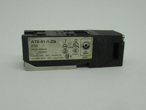 Moeller AT0-01-1-ZB Safety Switch 400V/4A 230V/6A NO ACTUATOR USED