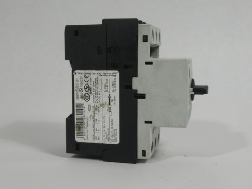 Siemens 3RV1021-4AA10 Circuit Breaker 11-16A 690VAC MISSING PLASTIC COVER USED