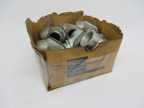 O-Z/Gedney MF-075 Malleable Iron Pulling Elbow 3/4" DAMAGED BOX 10-Pack NEW