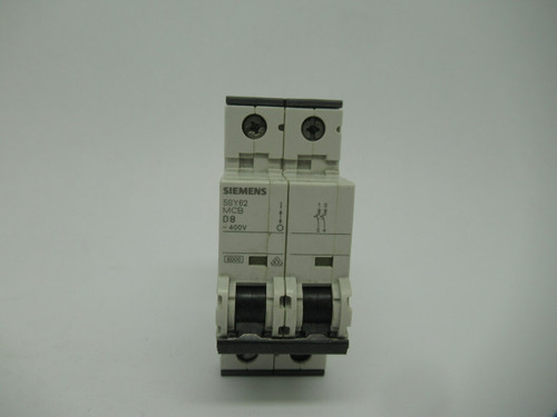 Siemens 5SY6208-8 Circuit Breaker 8A 400V 2-Pole *Damaged Box* NEW