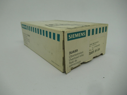 Siemens 3UA5900-1K Overload Relay 8-12.5Amp 1NO/1NC On/Off Indicator NEW