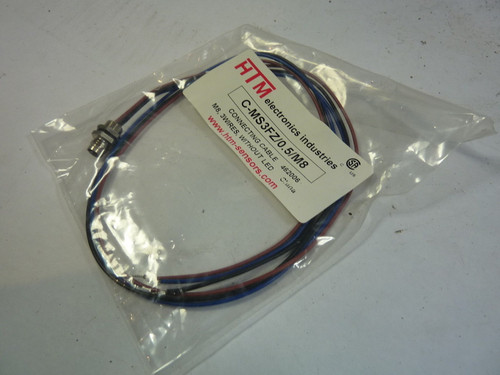 HTM C-MS3FZ/0.5/M8 Cable Connector NEW