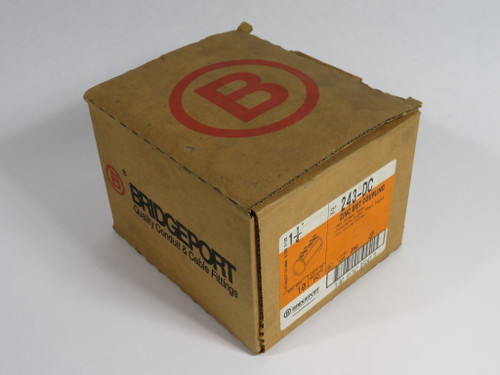 Bridgeport 243-DC Zinc EMT Set Screw Coupling 1-1/4" *Lot of 6* NEW