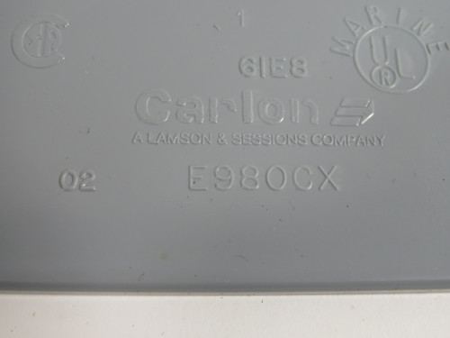 Carlon C980CN Nonmetallic Weatherproof 1-Gang Blank Cover Plate E980CX NOP