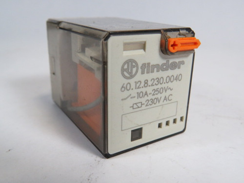 Finder 60.12.8.230.0040 Relay 230VAC 10A 50/60Hz USED
