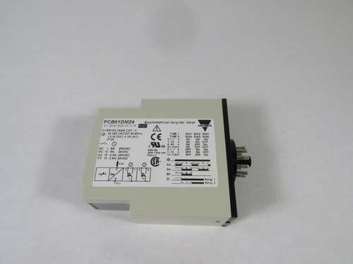 Carlo Gavazzi PCB01DM24 Asymmetrical Recycler Timer 240V 5A ! NEW !