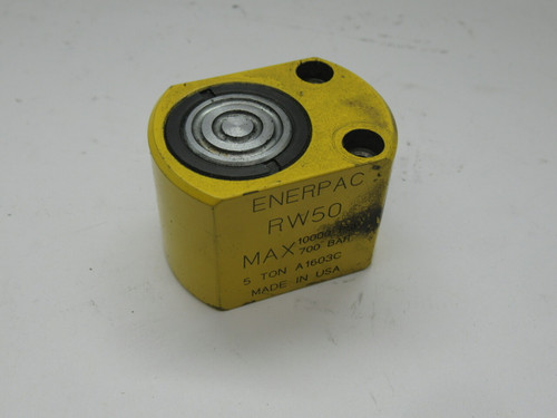 Enerpac RW50 General Purpose Hydraulic Cylinder 0.62" Stroke *INK STAINED* USED
