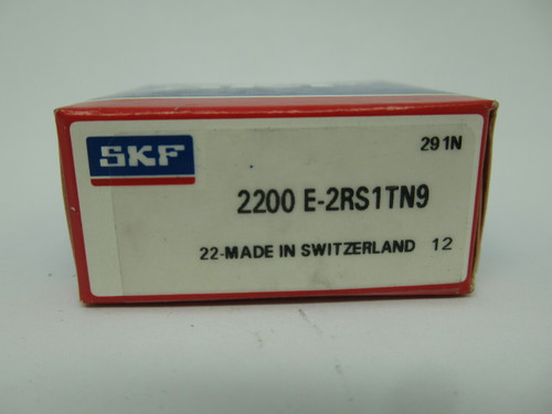 SKF 2200E-2RS1TN9 Double Seal Self Aligning Radial Ball Bearing NEW