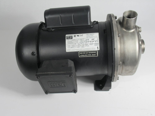 Generic Pump C/W Weg Motor 1HP 3500RPM 115/208-230V D56J TEFC 1ph USED