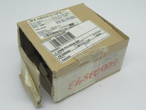 Chemline BTA010ES-SPR 1” PVC Spring Loaded Check Valve *Missing Adapter* NEW